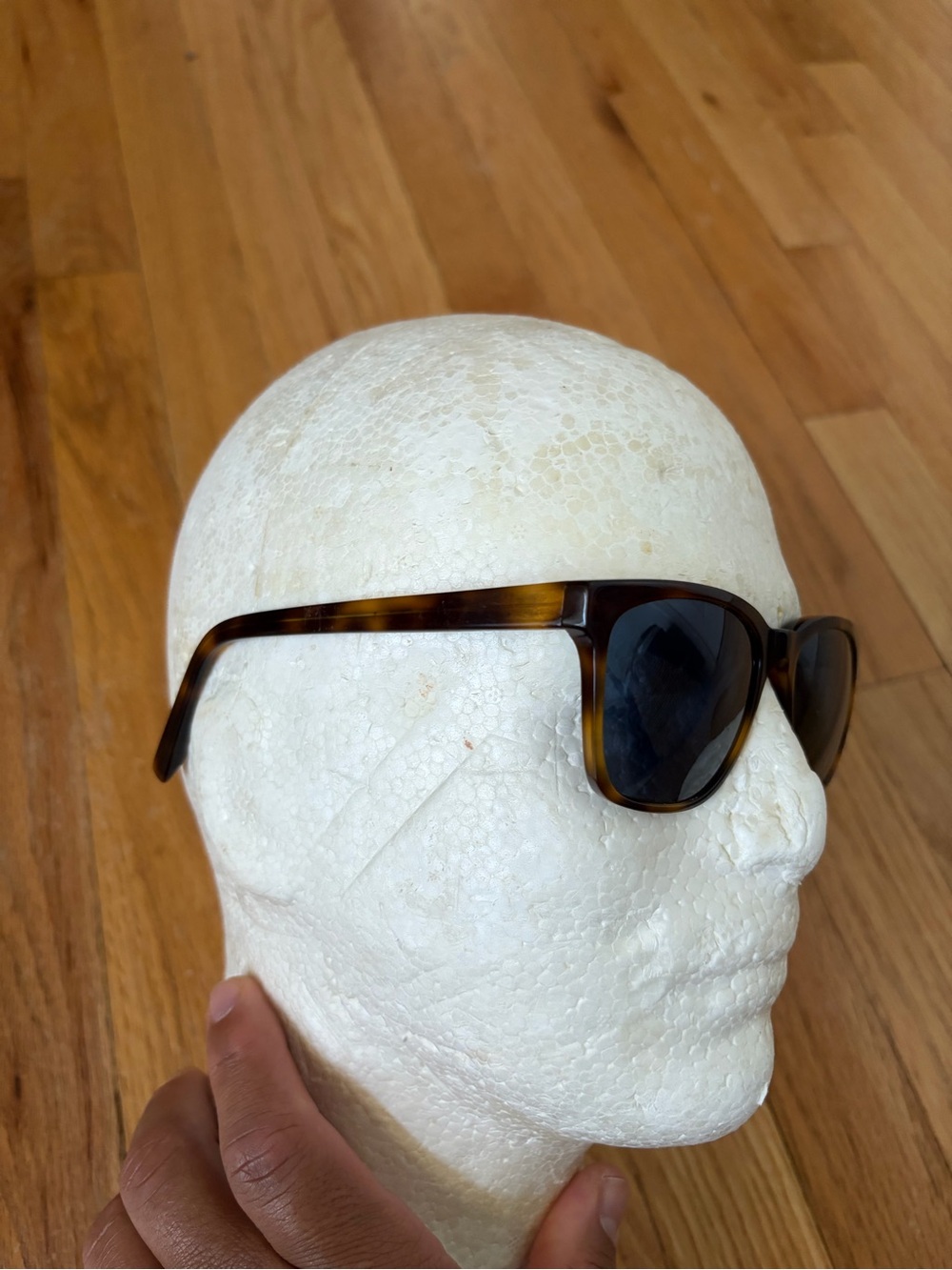Warby Parker Barkley 225 53-18-142 brown frames blue tint lenses sunglasses - Picture 6 of 8